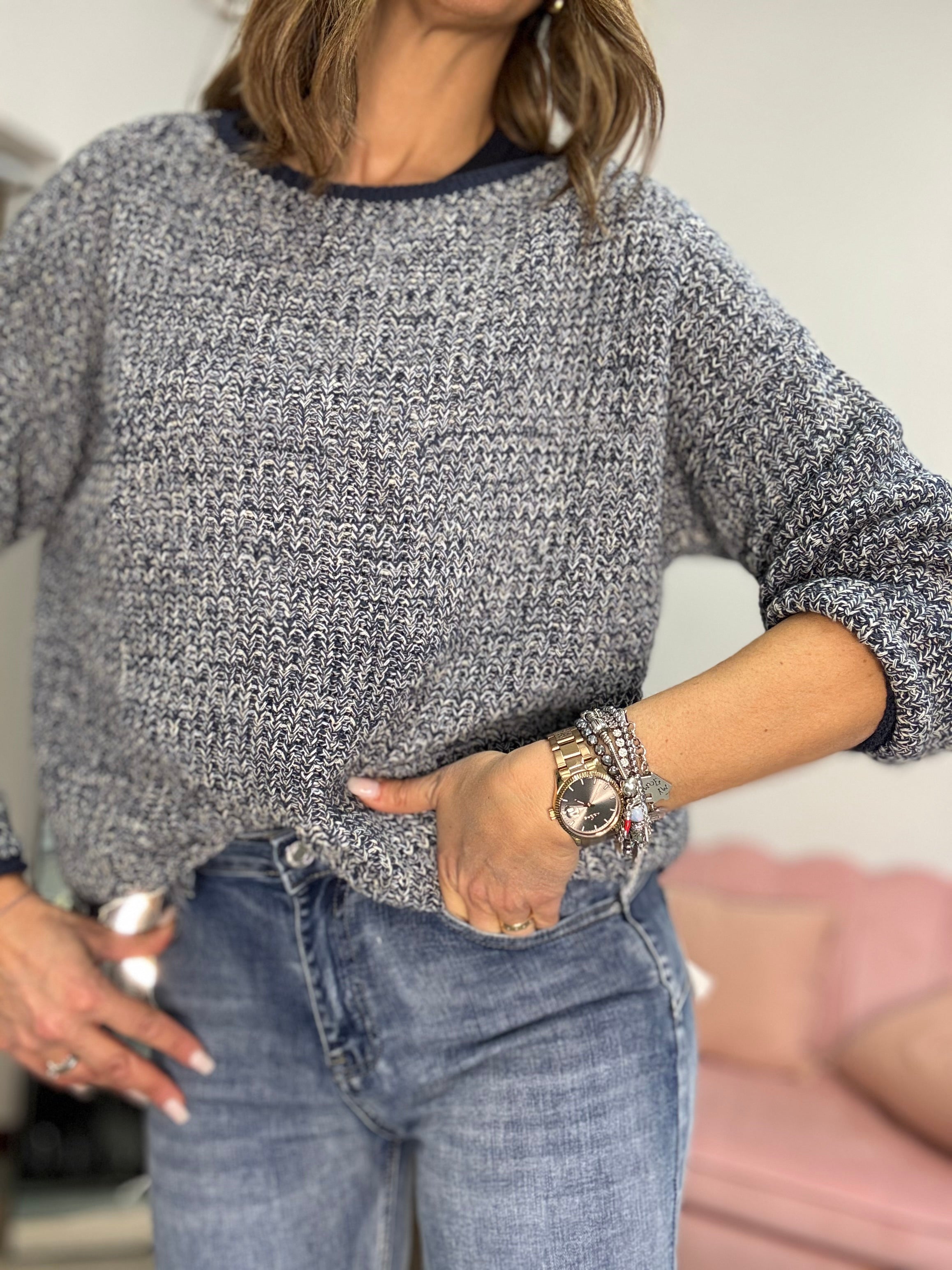 Il pull cotone mélange