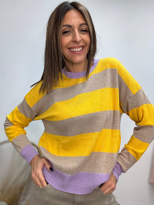 Il pull Sofi col cachemire e le Rigone