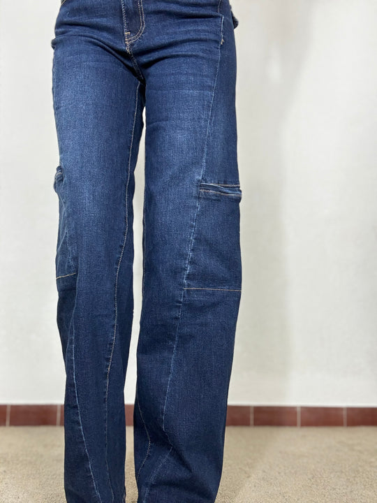 Jeans cargo woman