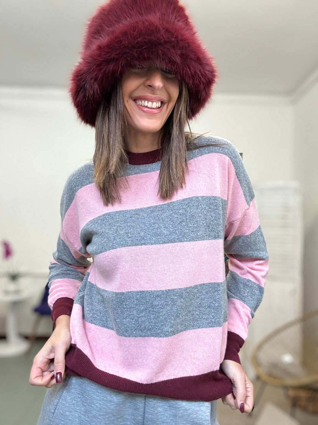 Il pull Sofi col cachemire e le Rigone