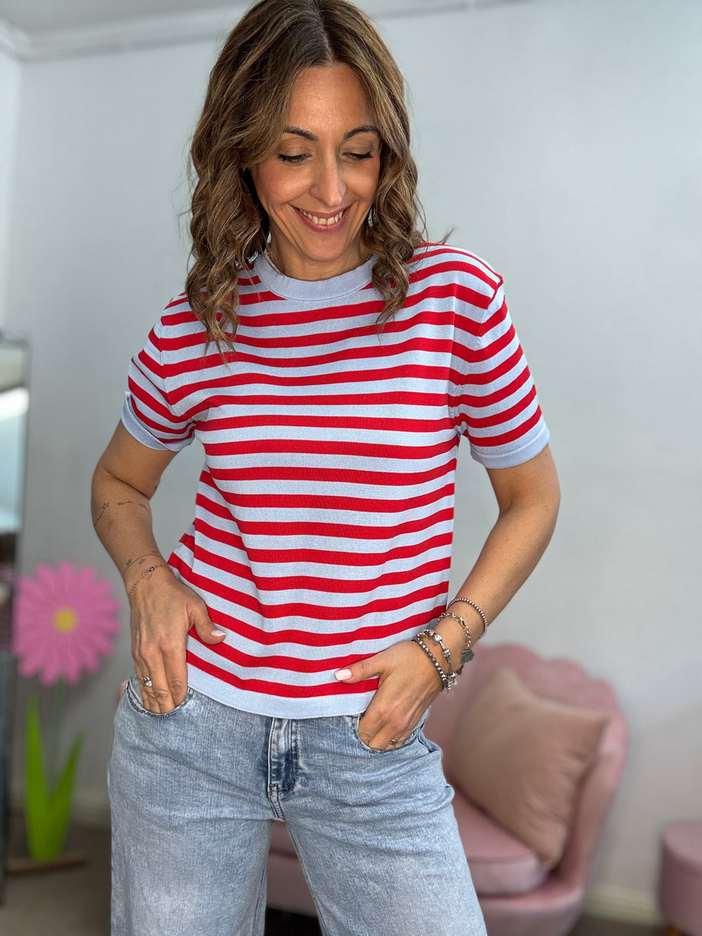 La t-shirt Blue in viscosa