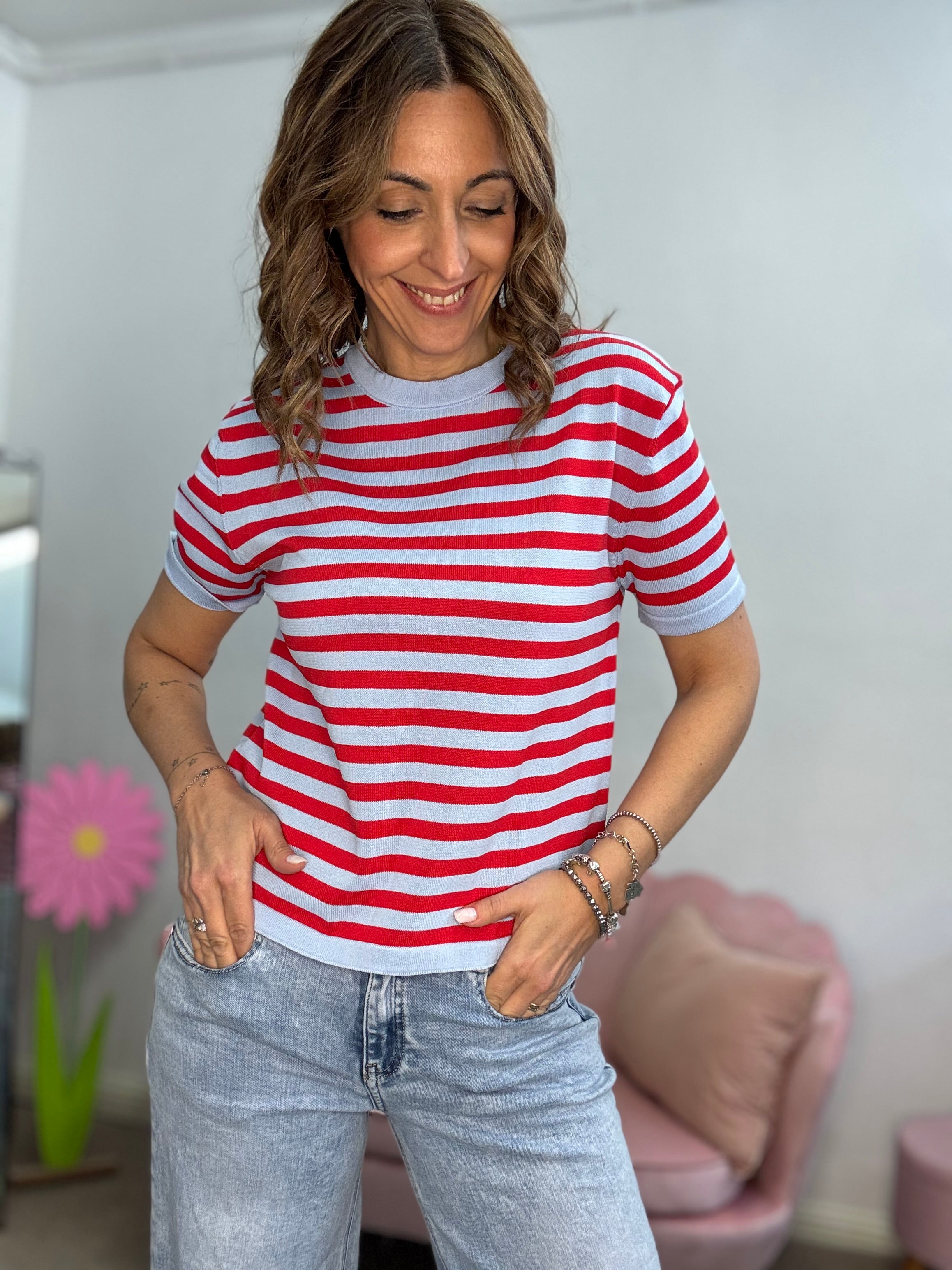 La t-shirt Blue in viscosa