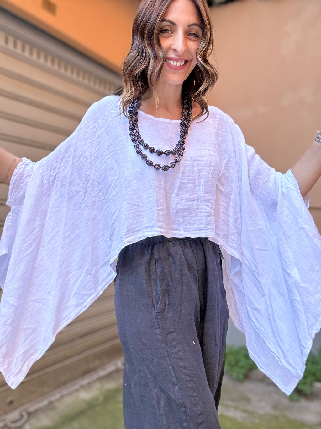 La mantella in lino ( due colori )