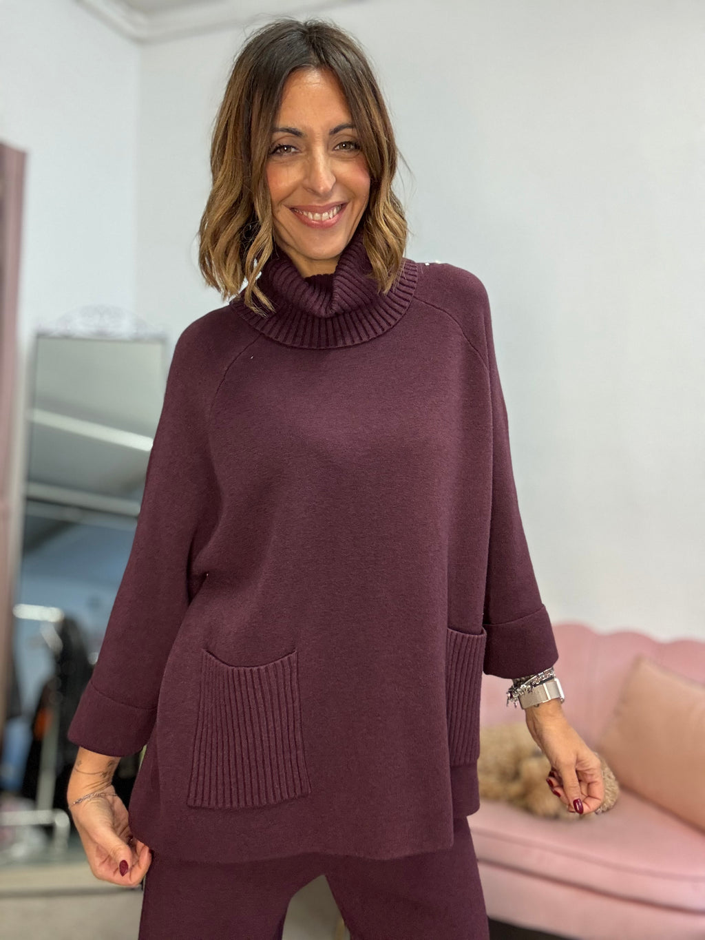 Il maxi pull con gli spacchetti