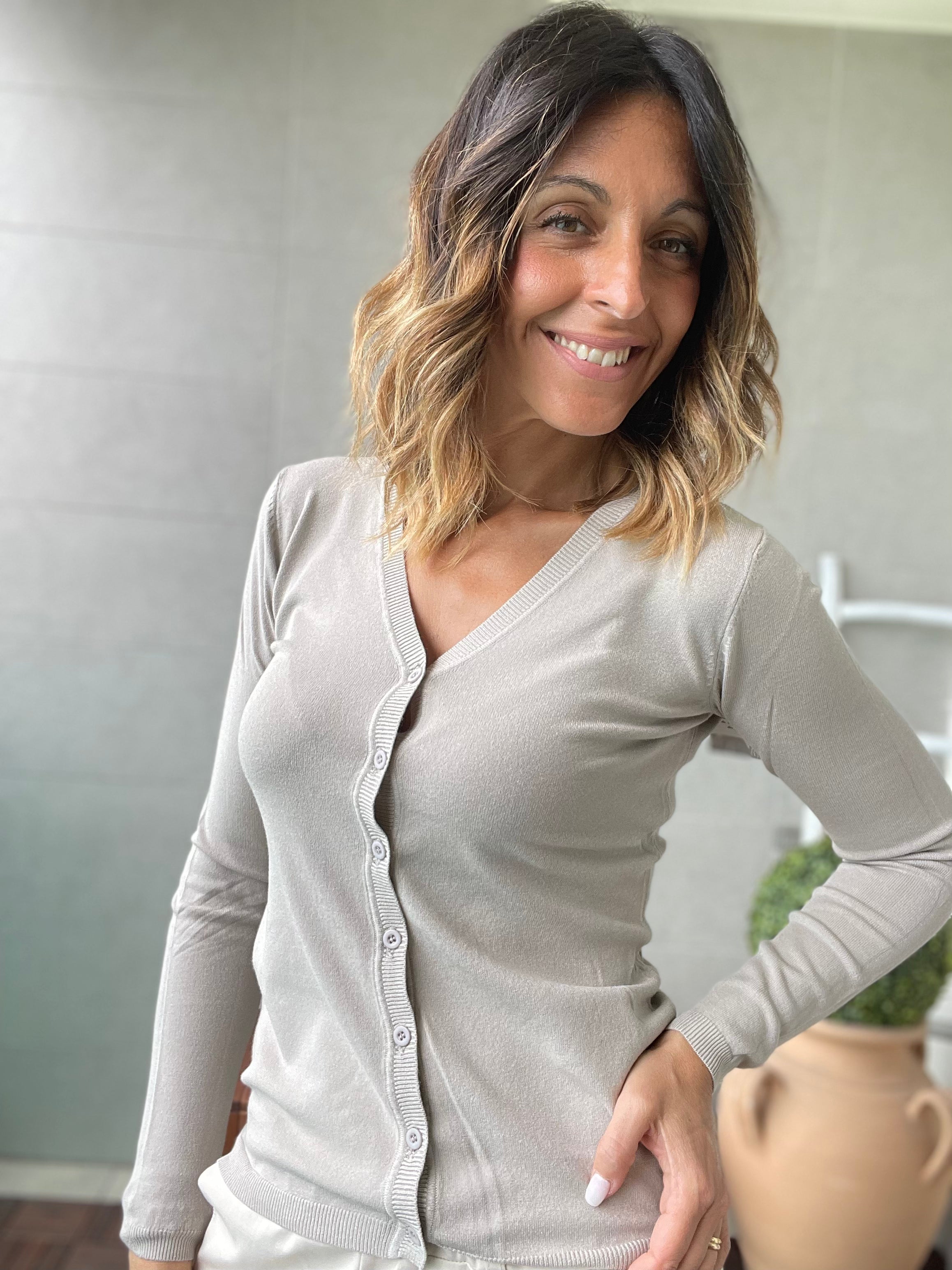 Cardigan basico continuativo