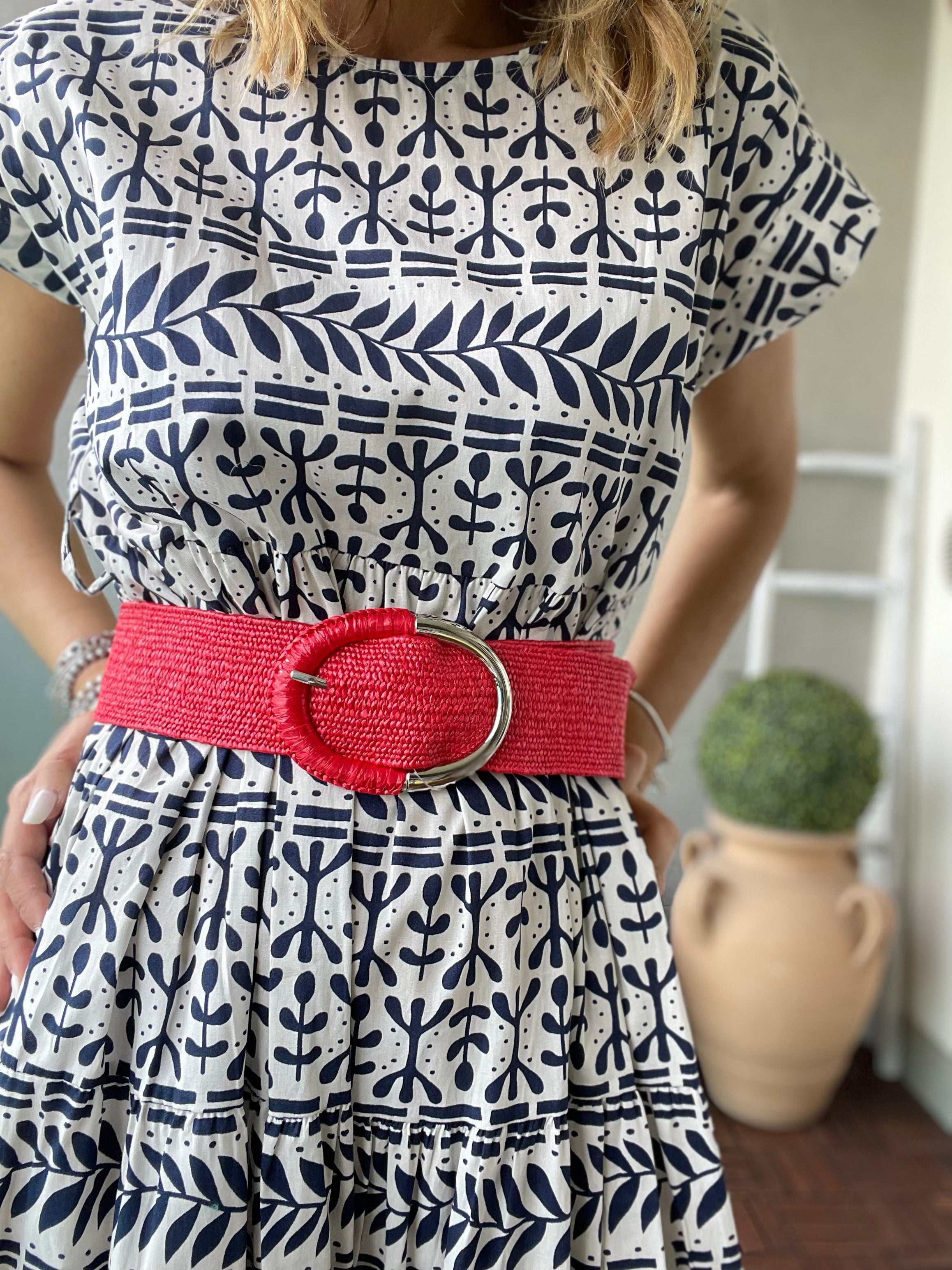 DESIGN - Cintura Da Portare In Vita O Sui Fianchi In Camoscio A Cerchio Color Cioccolato - Foto 4