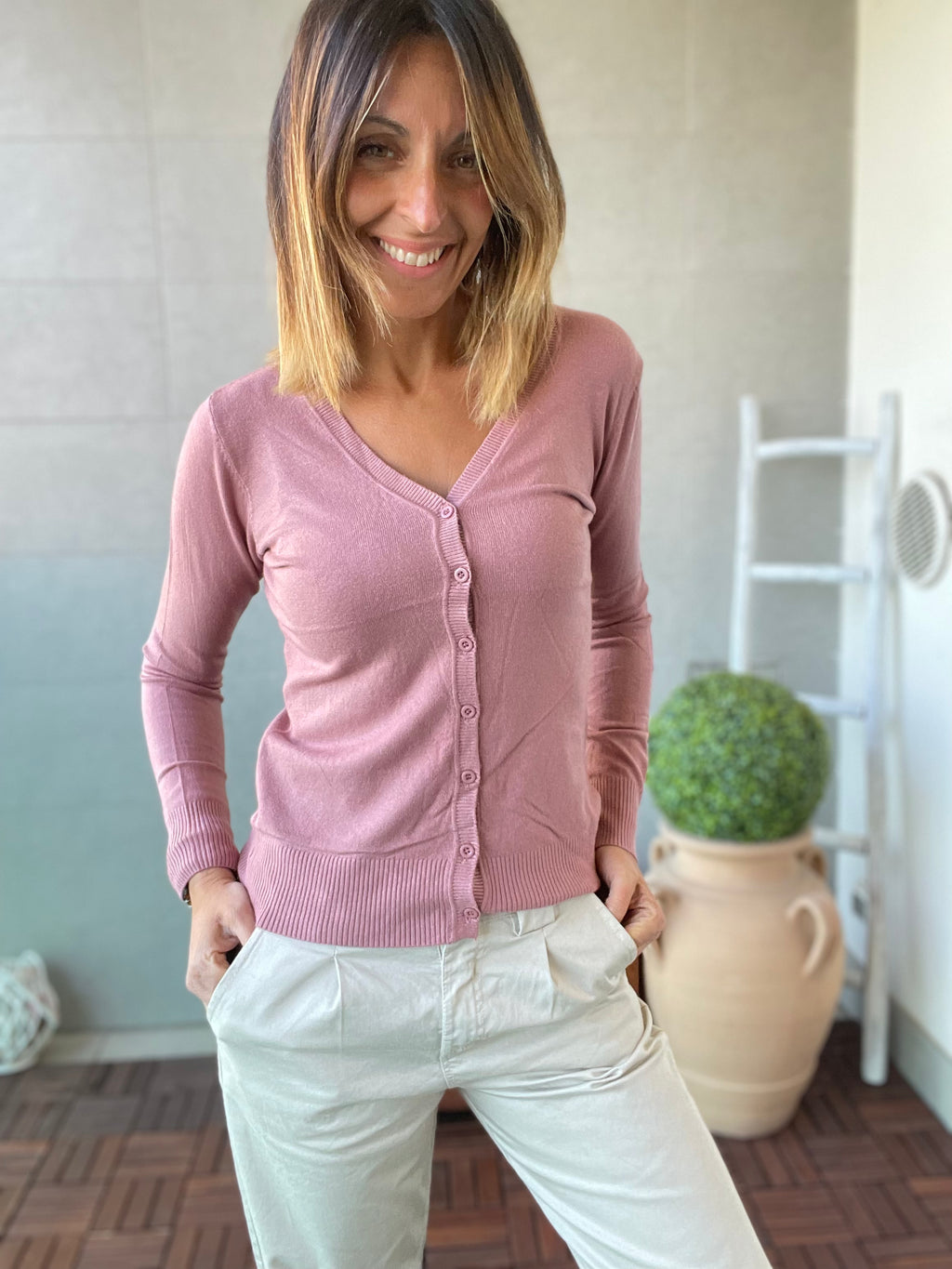 Cardigan basico continuativo