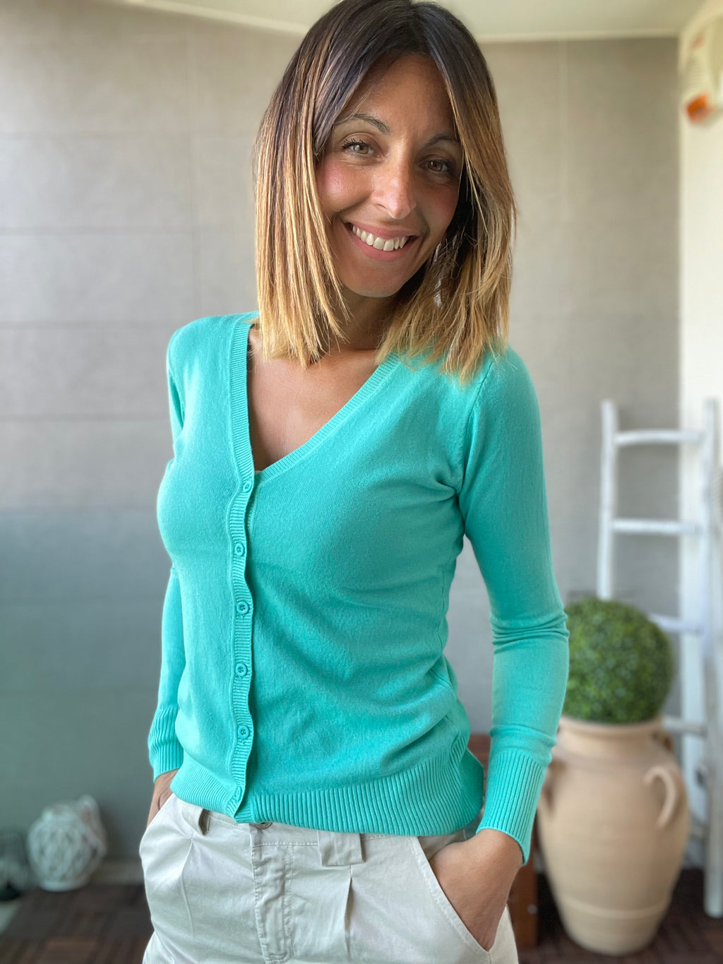 Cardigan basico continuativo